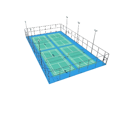 Badminton Court TypeA1 Triangulate13